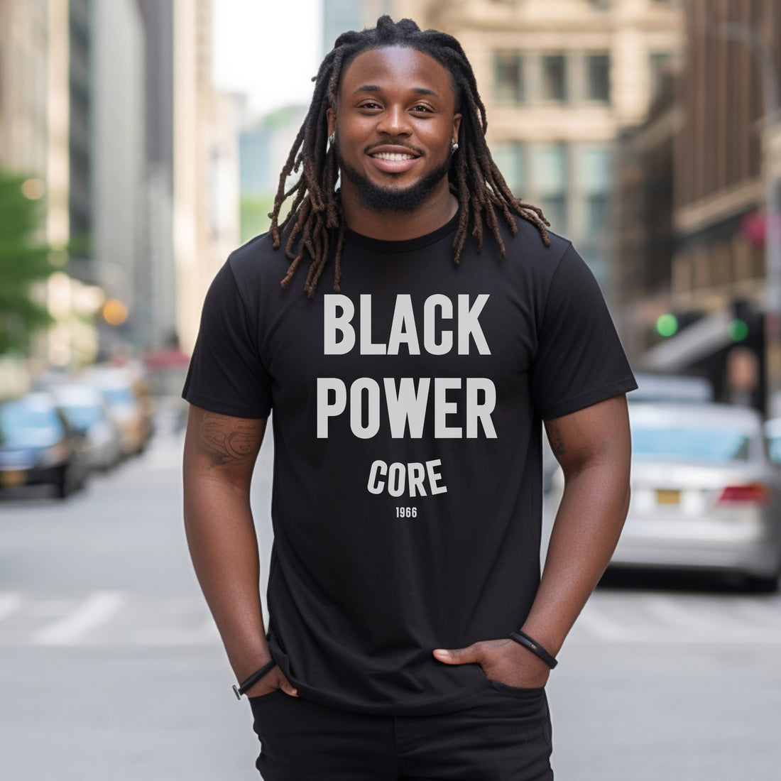 Black Power Black Heavyweight T-Shirt